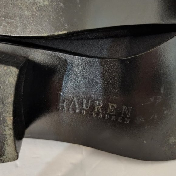 Lauren Ralph Lauren Slip On Black Ankle Boots Size 8.5 AA Great Condition - Picture 7 of 8